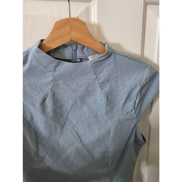 Anthropologie Maeve Cap-Sleeve Mock-Neck Mini Dress XS $148 - Picture 5 of 10